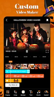 Halloween Video Editor & Maker android App screenshot 2