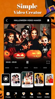 Halloween Video Editor & Maker android App screenshot 3